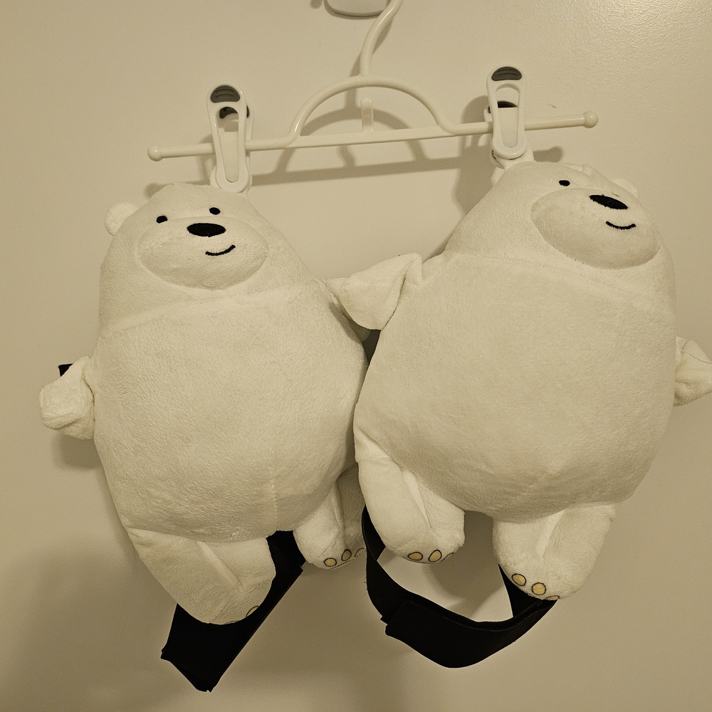 Cute White Polar Bear Ski/Skate Protective Gear Knee Pads - Brand New